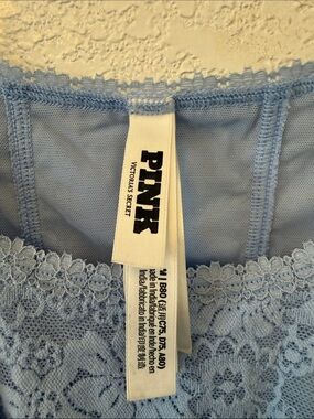PINK Victoria's Secret Pale Blue Lace Bralette